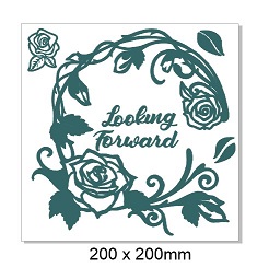 Looking forward, frames, flowers, roses,200 x 200 mm. min buy 3